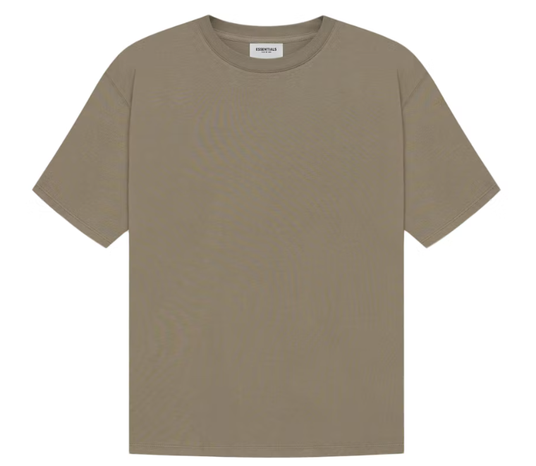 Fear of God Essentials T-shirt Taupe Back logo