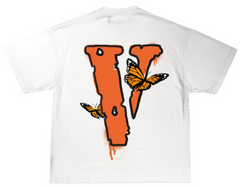 Juice Wrld x Vlone Butterfly T-shirt White