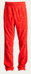 Palm Angels Men's Monogram Terry Side-Stripe Track Pants