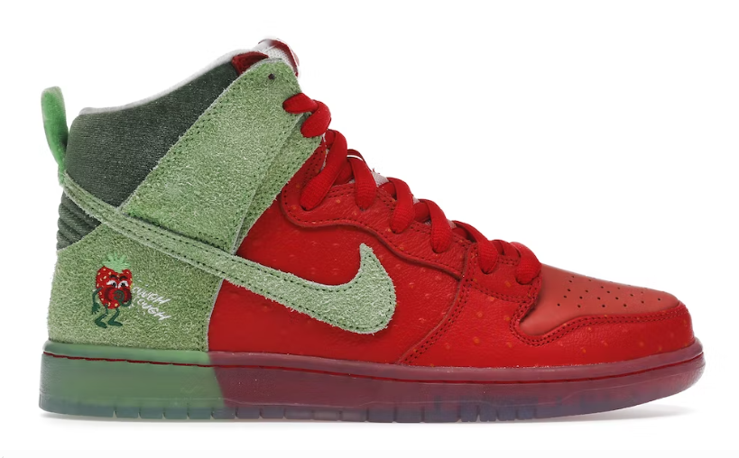 Nike SB Dunk High Strawberry Cough USED