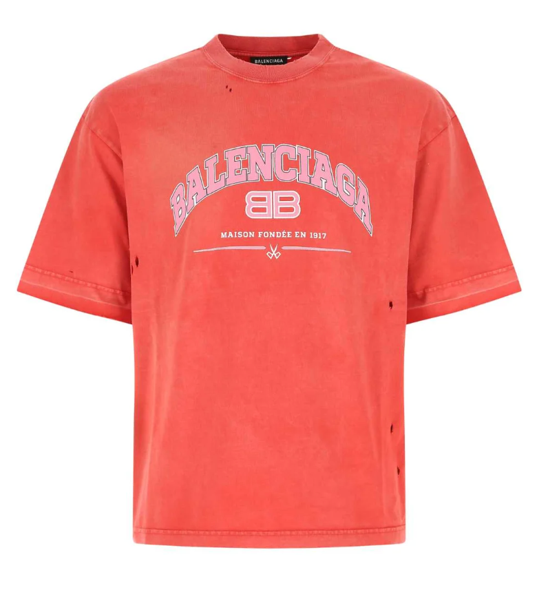 Balenciaga Maison Fondee Peach Tee