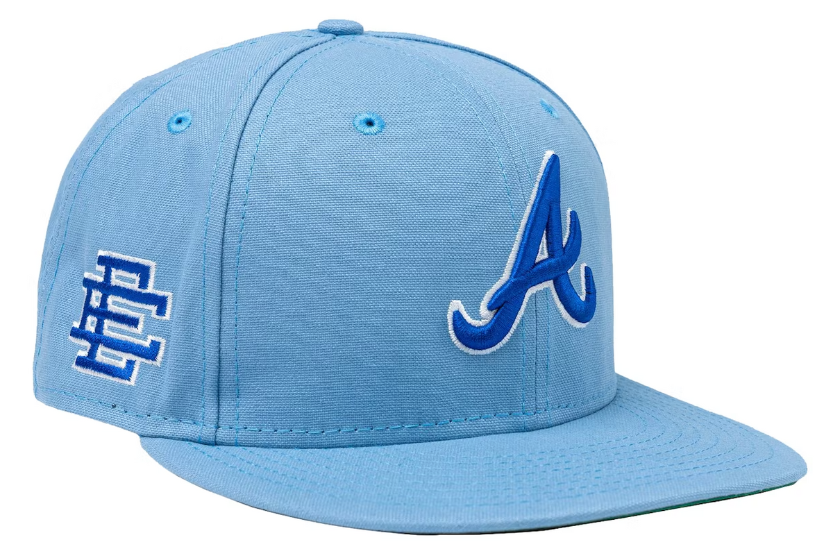 Eric Emanuel EE Atlanta Braves NE 59Fifty Fitted Hat Light Blue