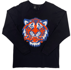 Vlone Detroit Tigers Long Sleeve Tee Shirt Black