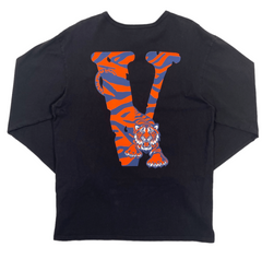 Vlone Detroit Tigers Long Sleeve Tee Shirt Black