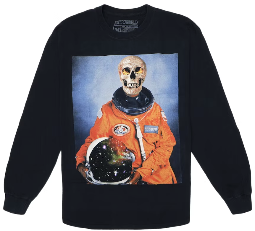 Travis Scott Astronaut L/S Tee Black