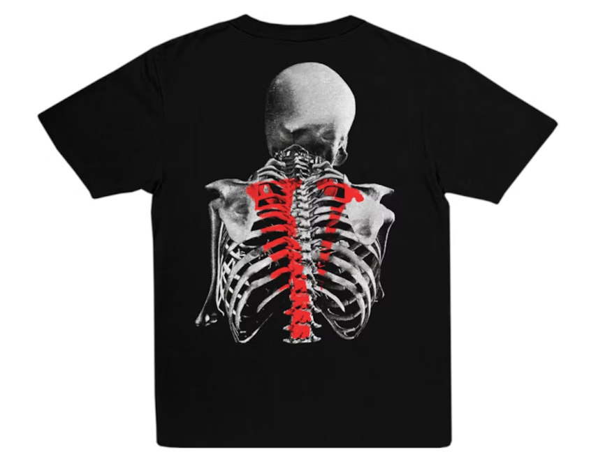 Vlone x Never Broke Again Bones T-shirt Black