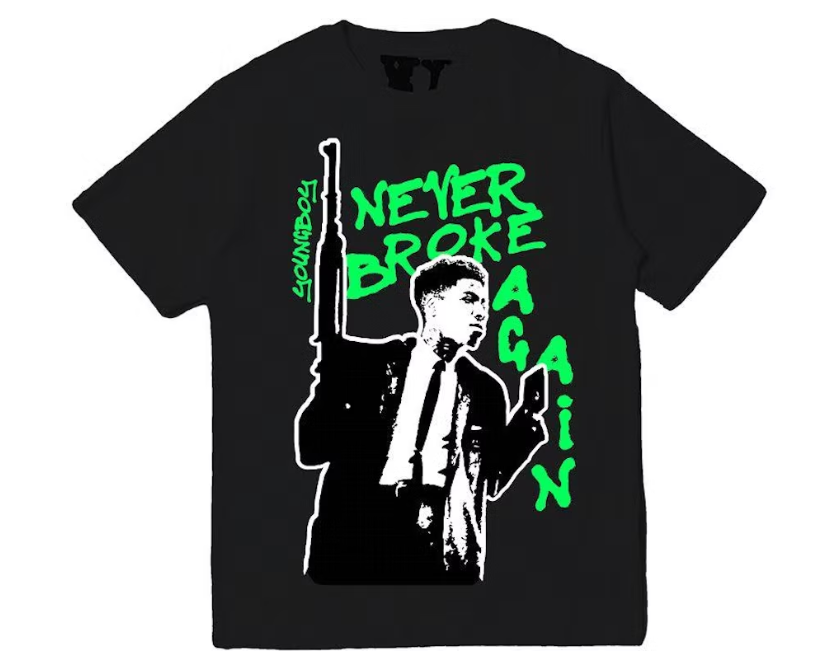 YoungBoy NBA x Vlone My Window Tee Black