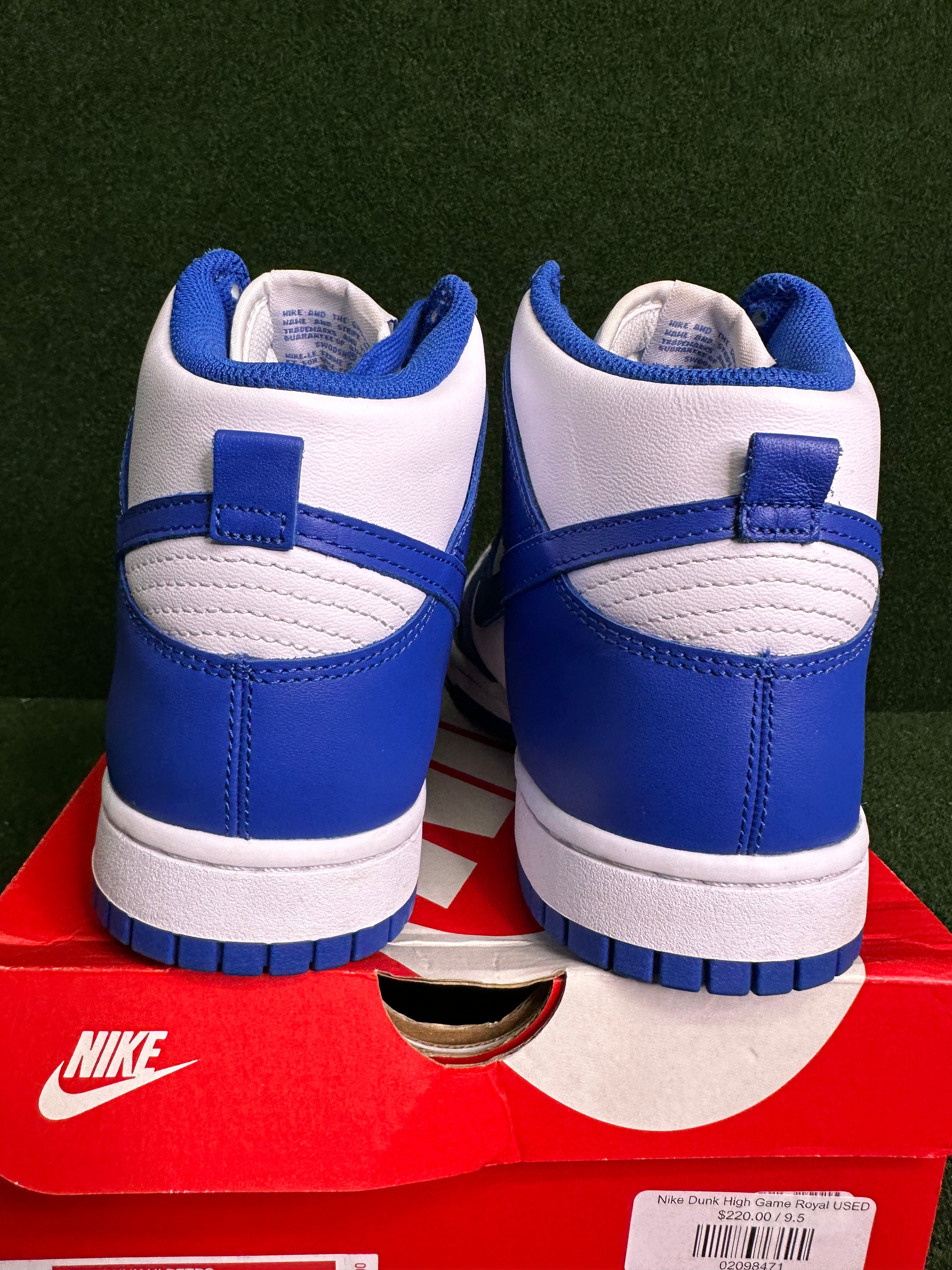 Nike Dunk High Game Royal USED