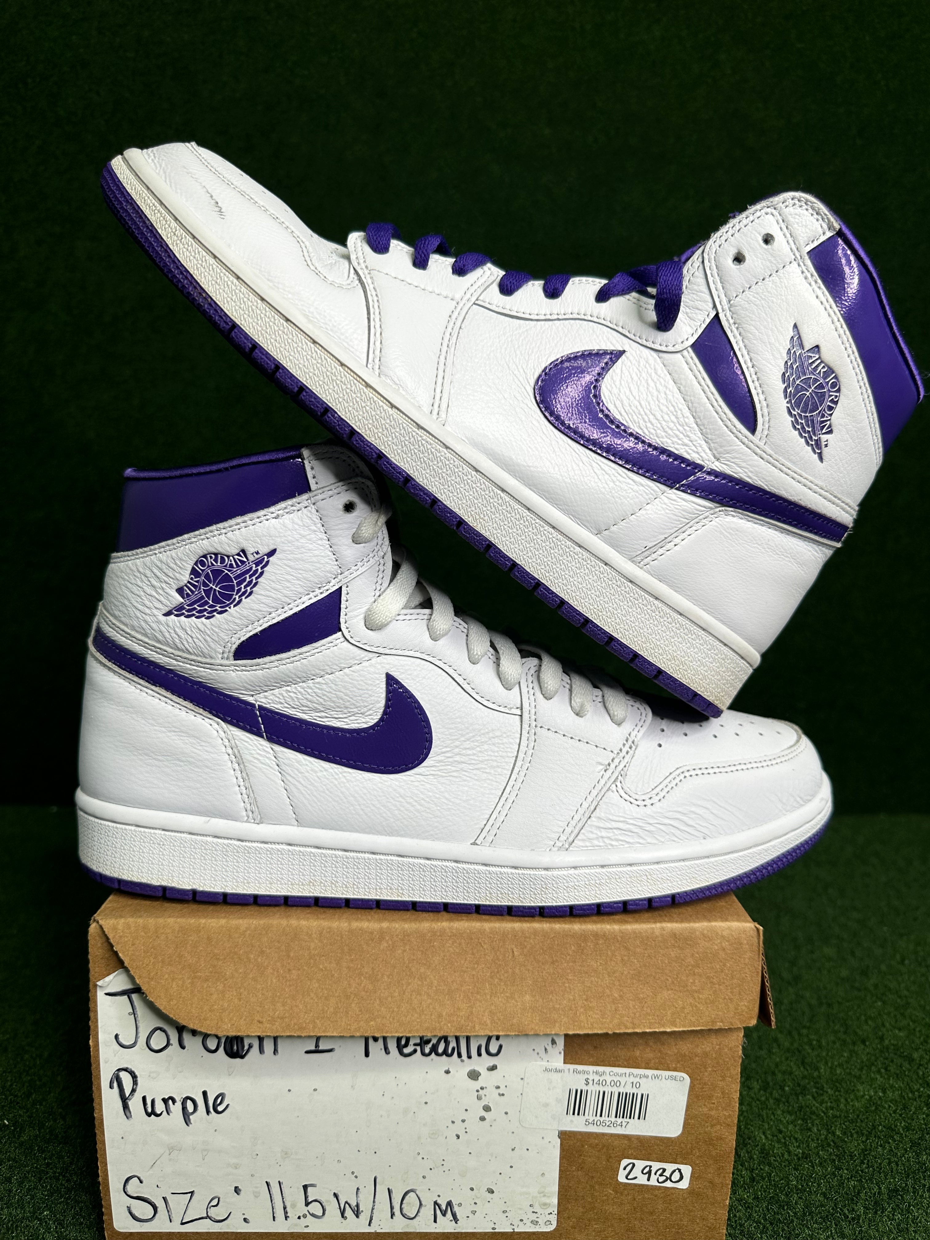 Jordan 1 Retro High Court Purple (W) USED