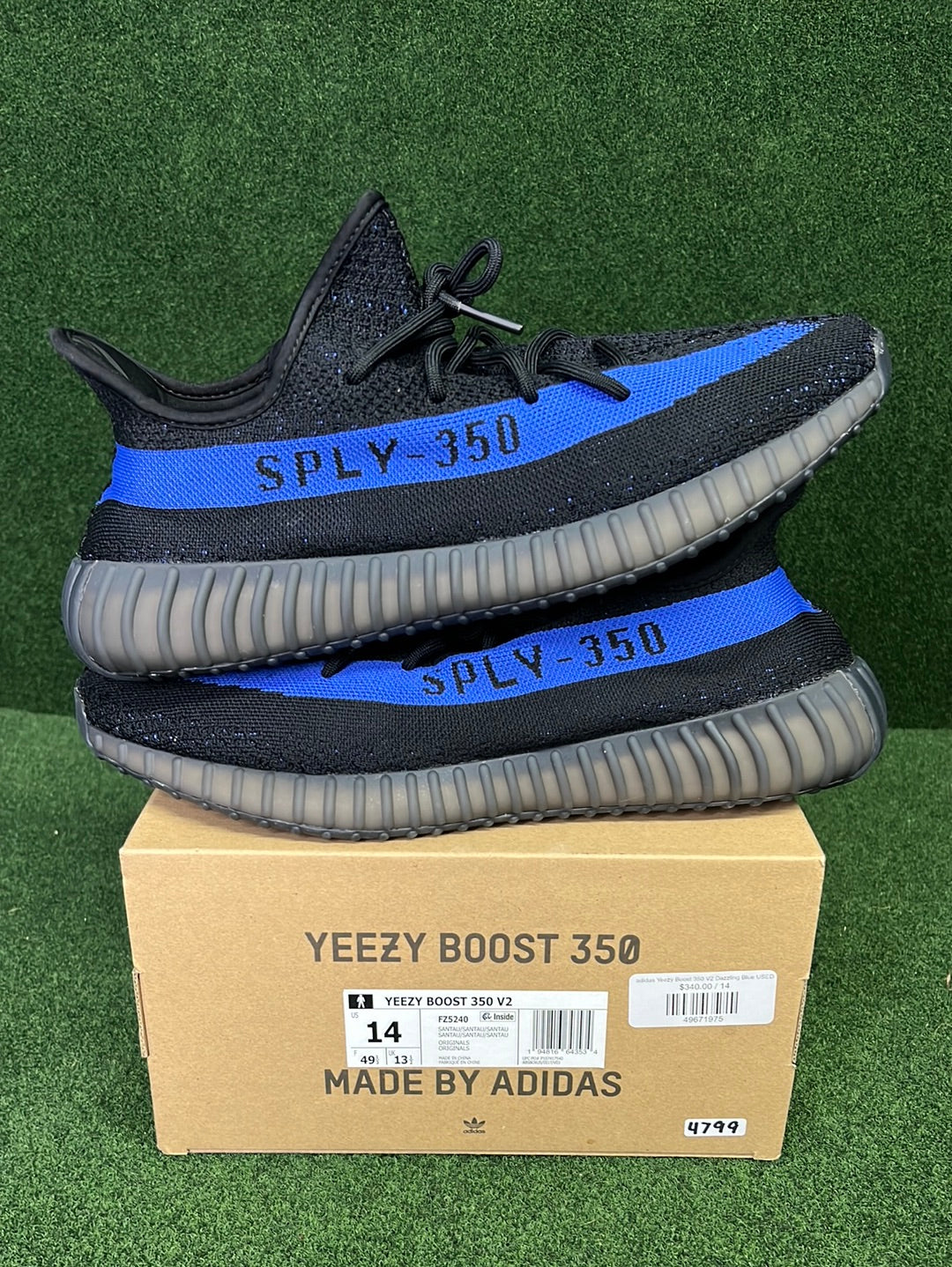 adidas Yeezy Boost 350 V2 Dazzling Blue USED