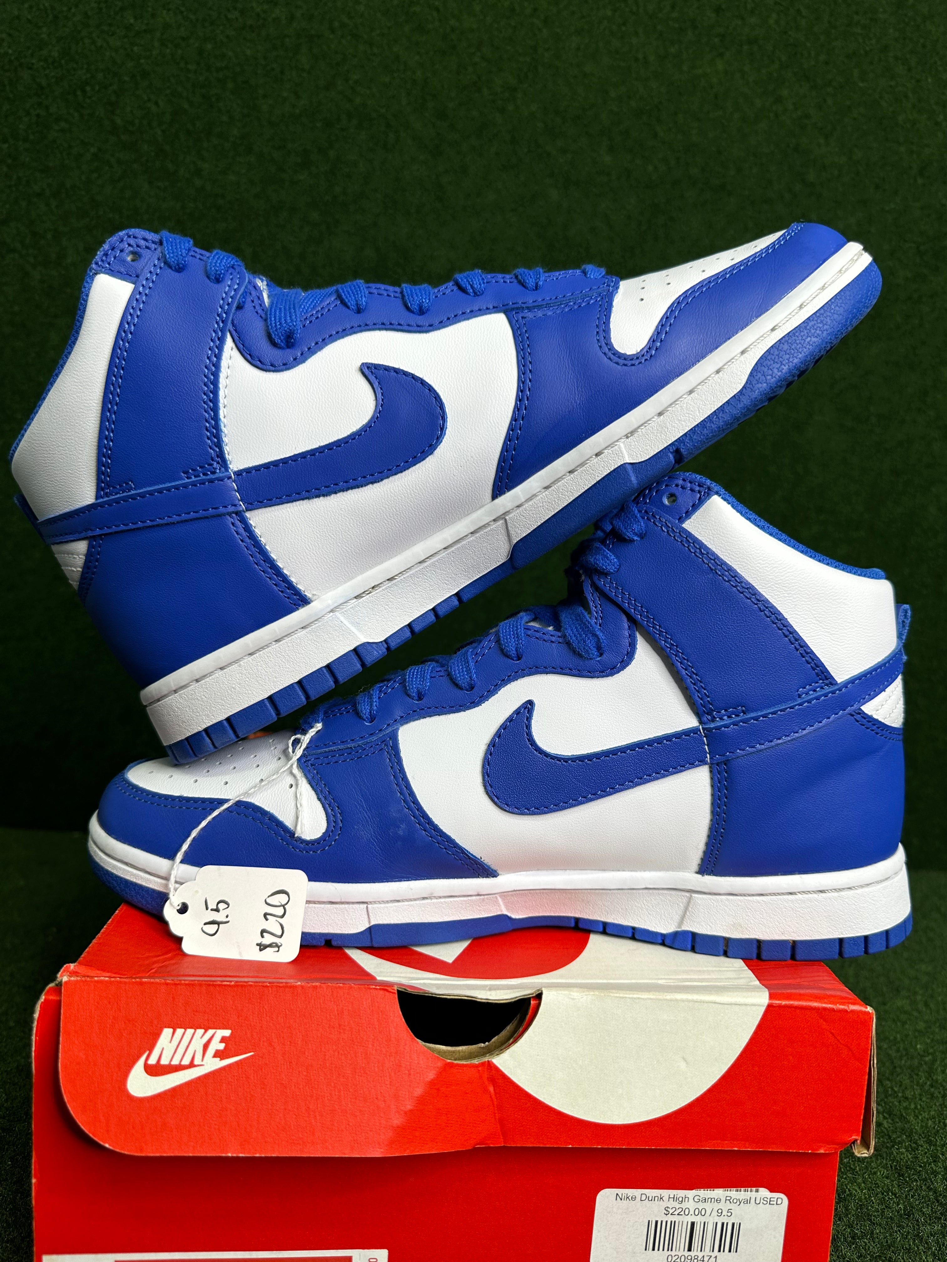 Nike Dunk High Game Royal USED