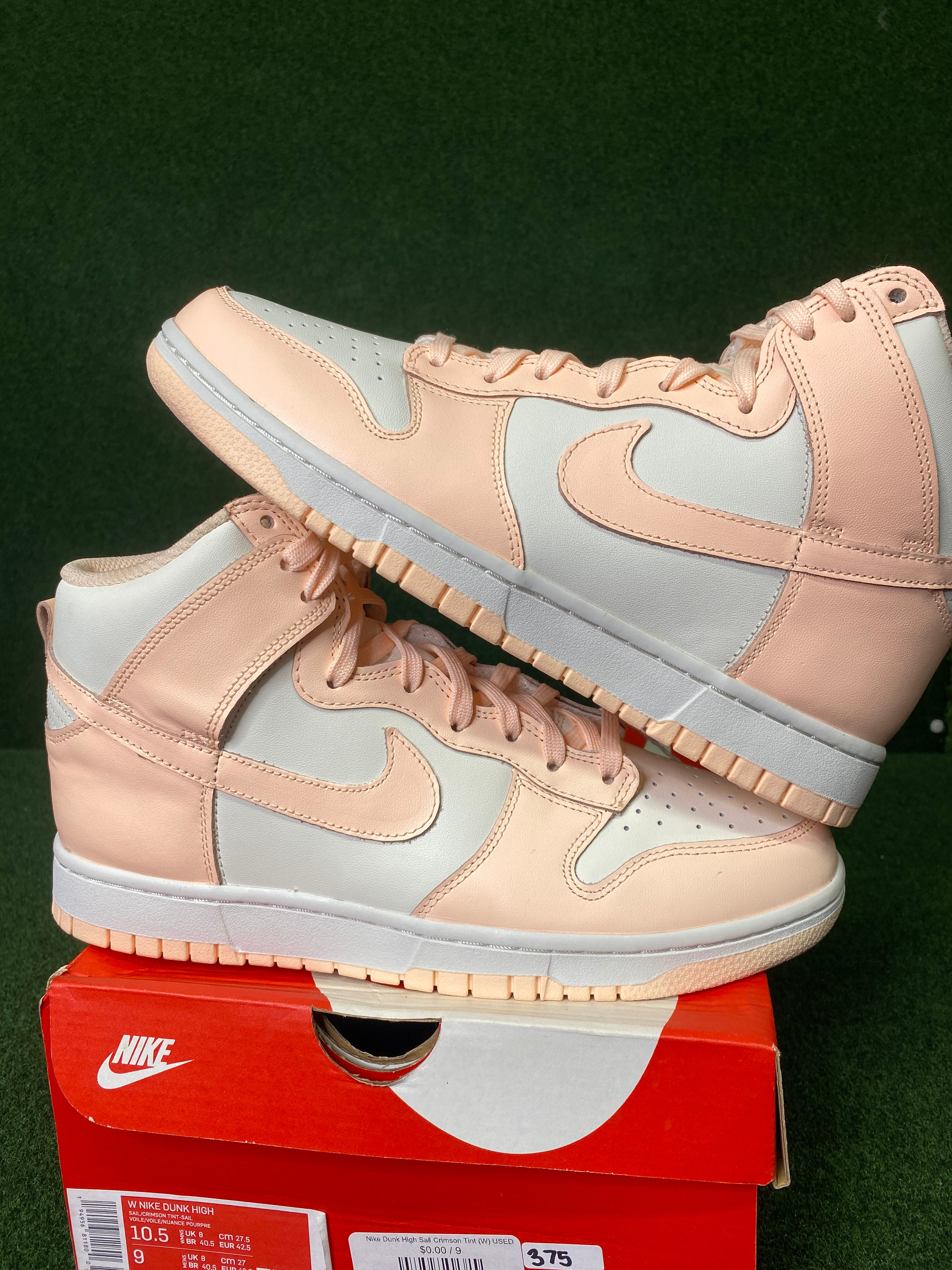 Nike Dunk High Sail Crimson Tint (W) USED