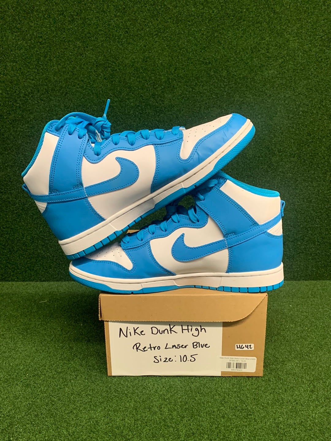 Nike Dunk High Retro Laser Blue USED