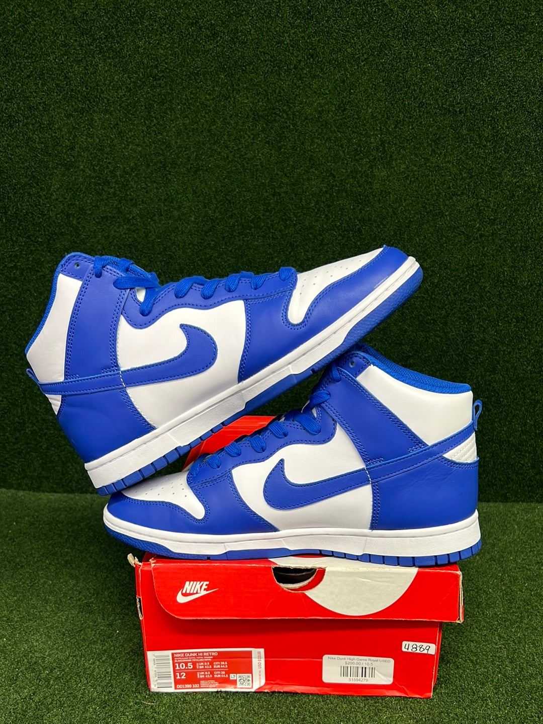 Nike Dunk High Game Royal USED