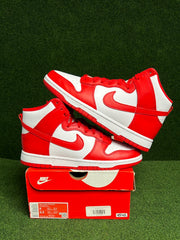 Nike Dunk High Championship White Red USED