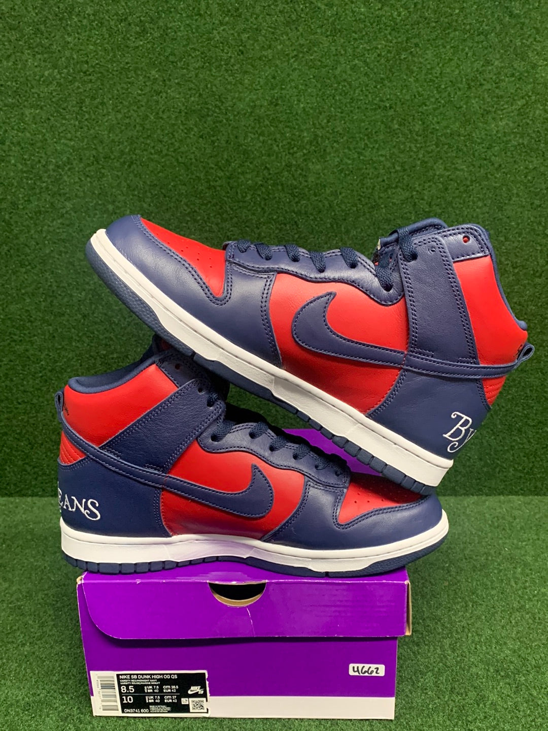 Nike SB Dunk High Supreme By Any Means Navy USED