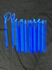 Pleasures Black Blue Strobe Logo Tee