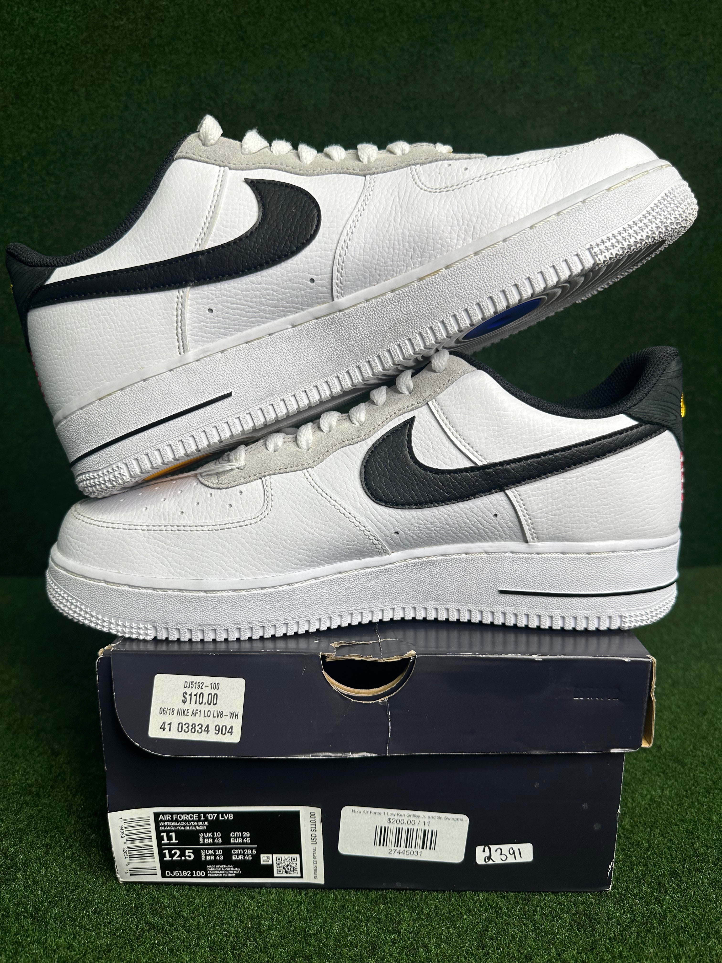 Nike Air Force 1 07 LV8 'Ken Griffey Jr./Sr.' Shoes - Size 11.5