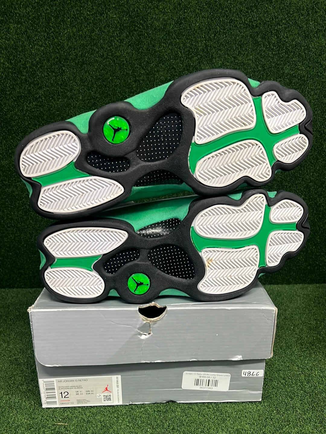 Jordan 13 Retro White Lucky Green USED