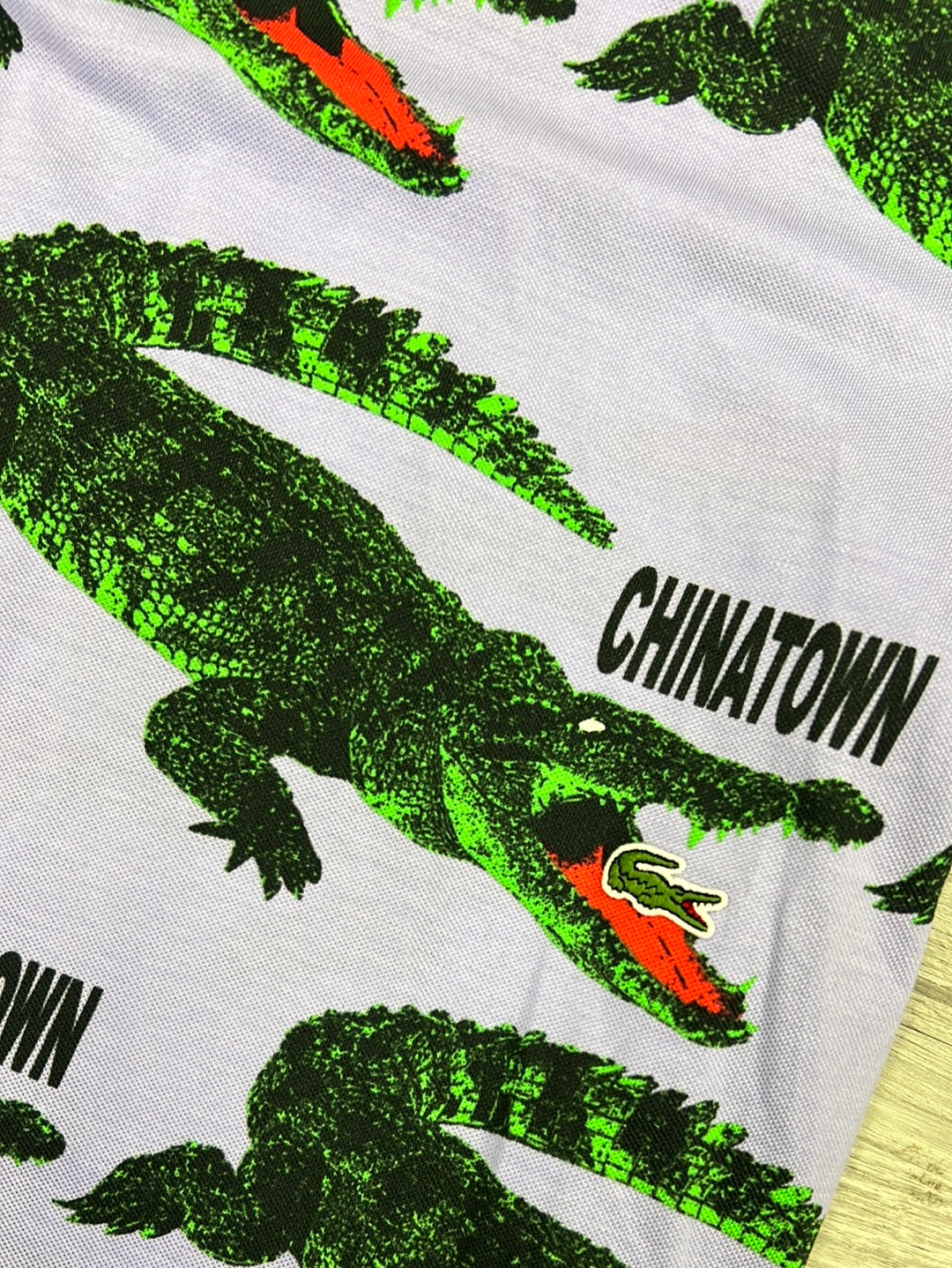 Chinatown x Lacoste Purple Collar Tee