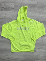 Met Star Neon Green Rhine Stone Hoodie