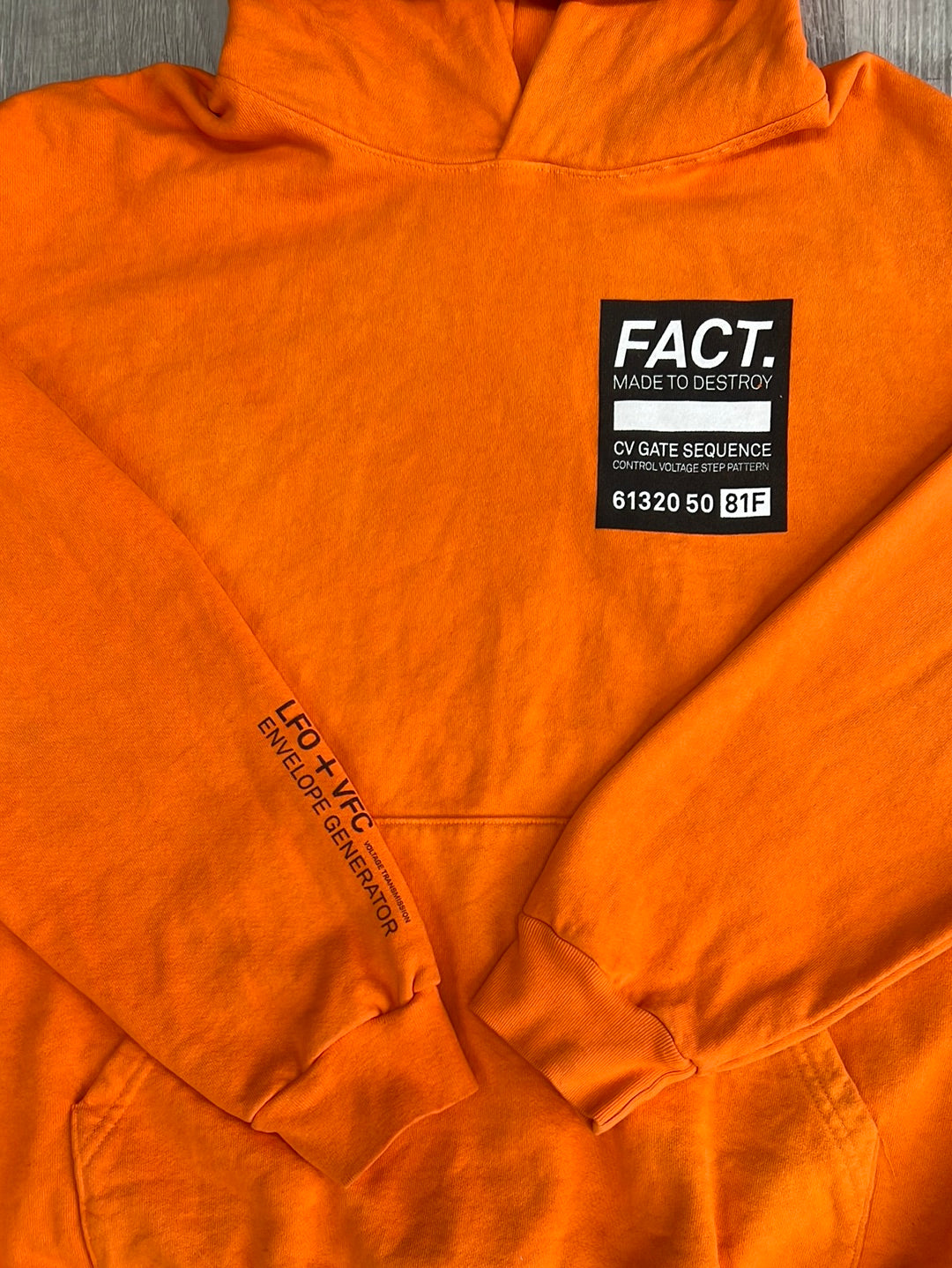 Fact Made To Destroy Orange Hoodie