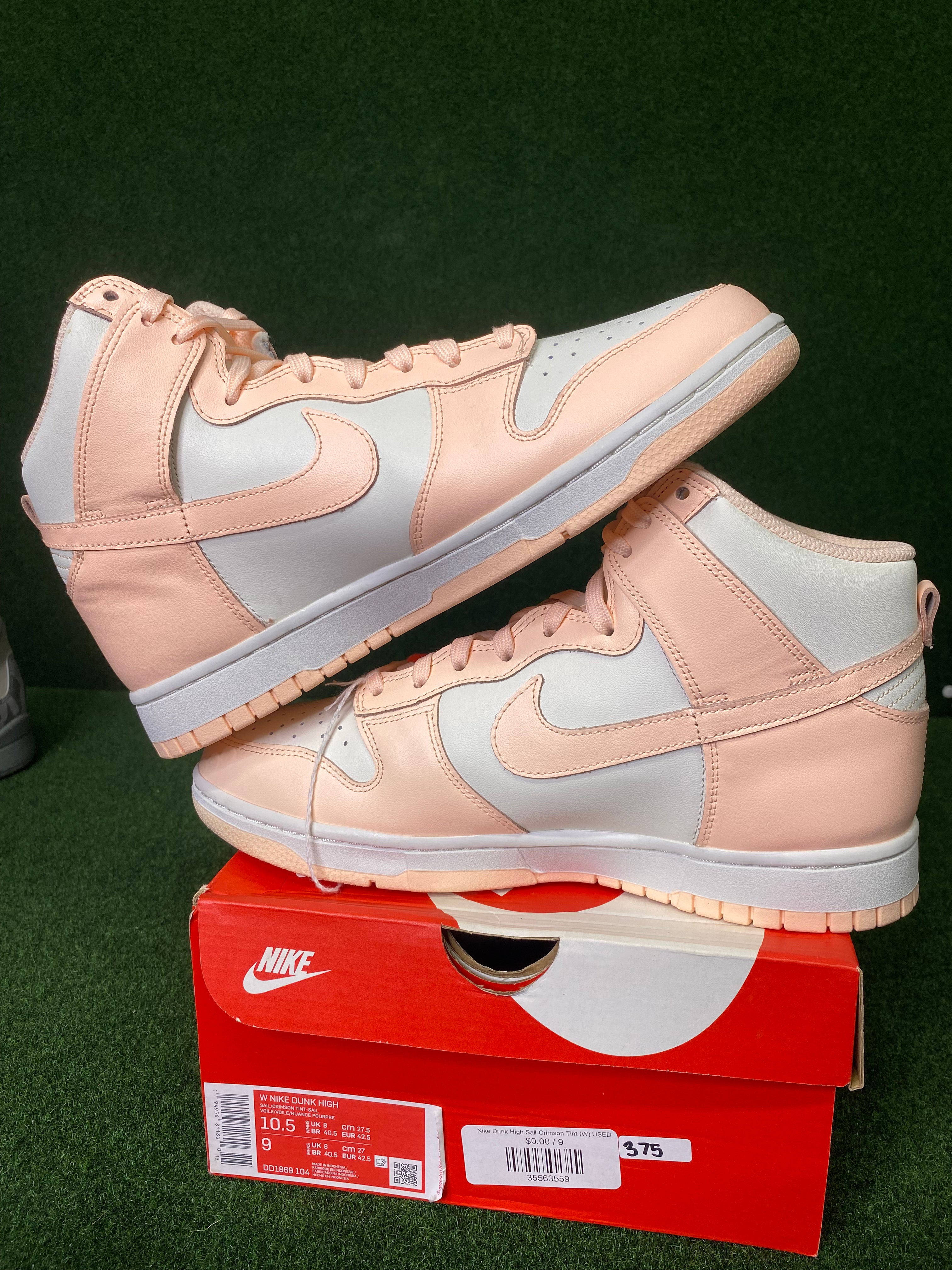 Nike Dunk High Sail Crimson Tint (W) USED