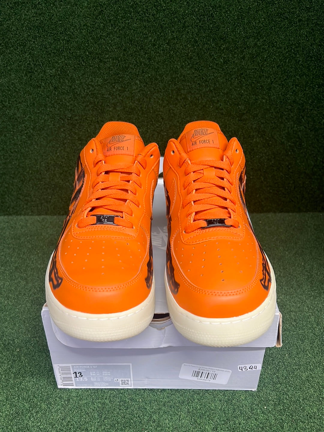 Nike Air Force 1 Low Orange Skeleton Halloween (2020) USED