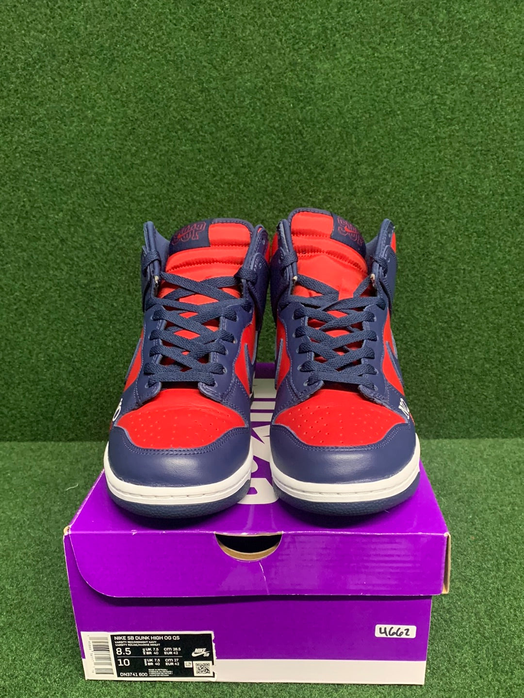 Nike SB Dunk High Supreme By Any Means Navy USED