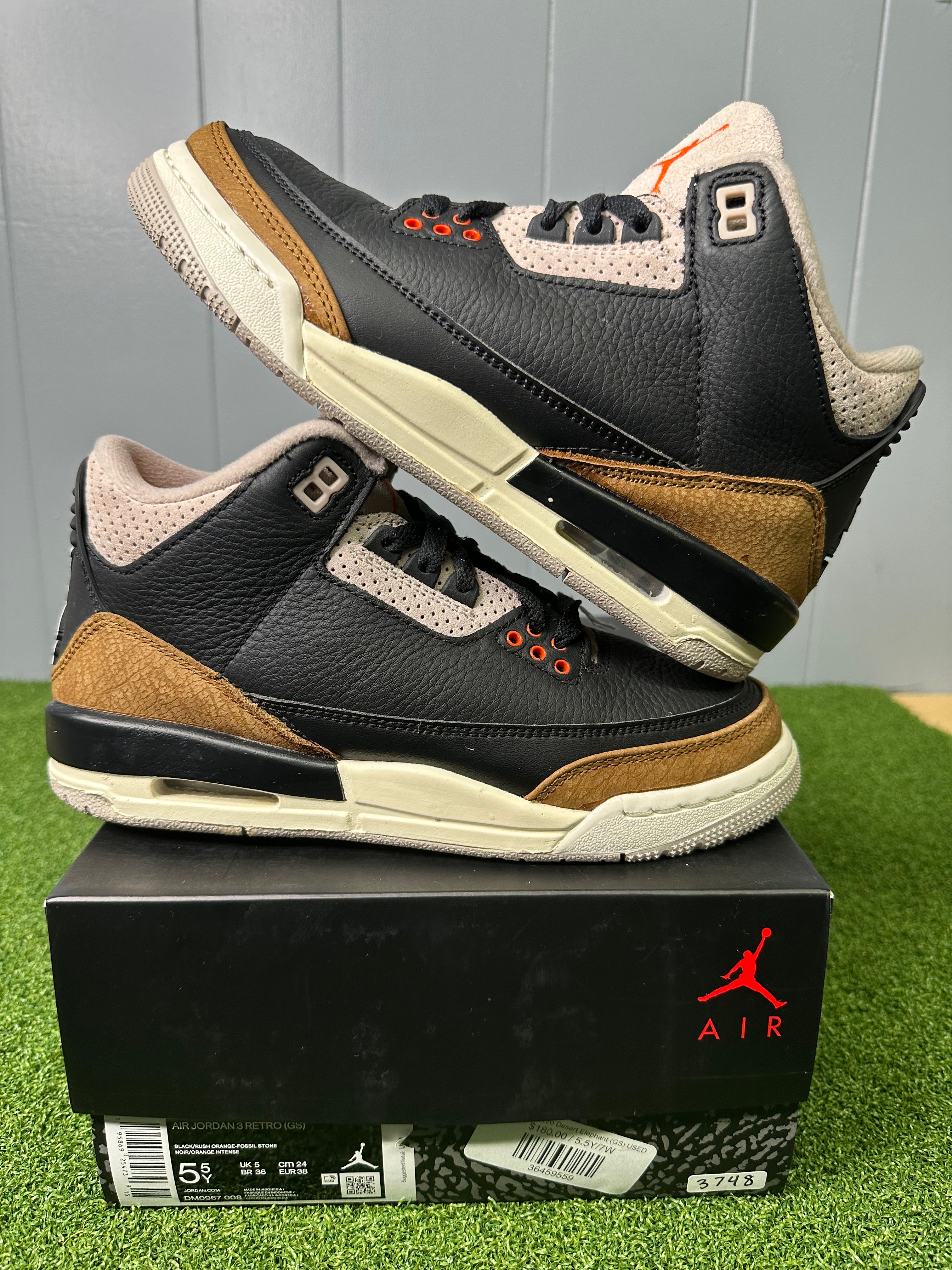 Jordan 3 Retro Desert Elephant (GS) USED