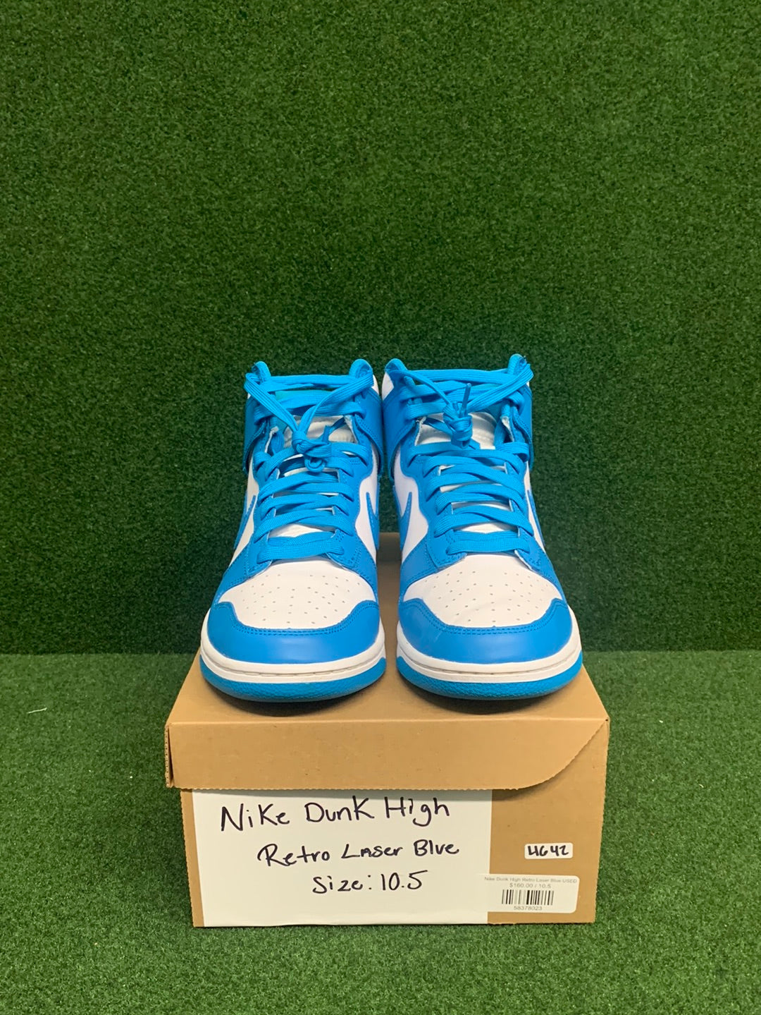 Nike Dunk High Retro Laser Blue USED