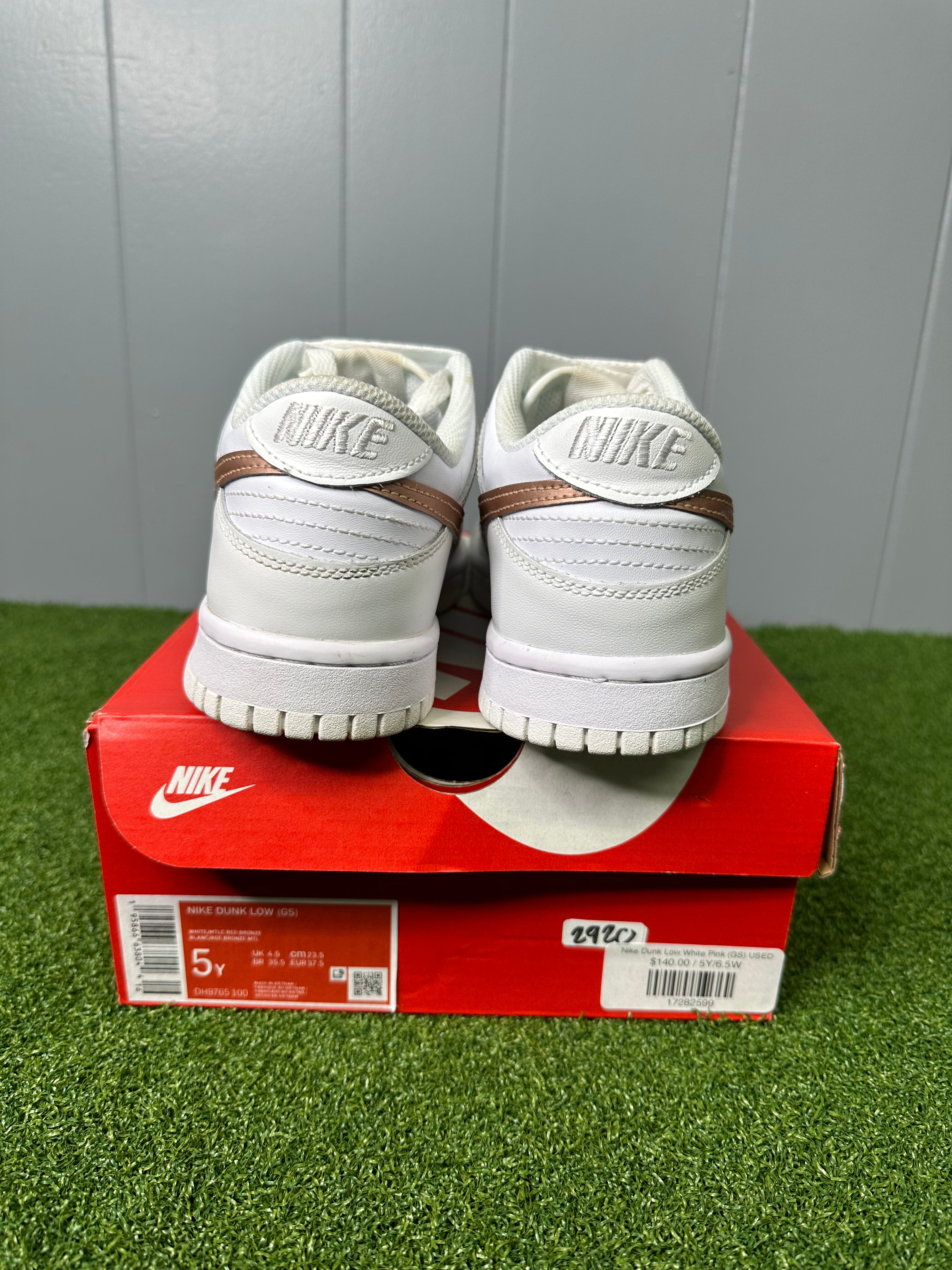 Nike Dunk Low White Pink (GS) USED