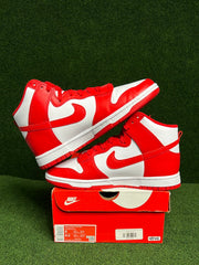 Nike Dunk High Championship White Red USED