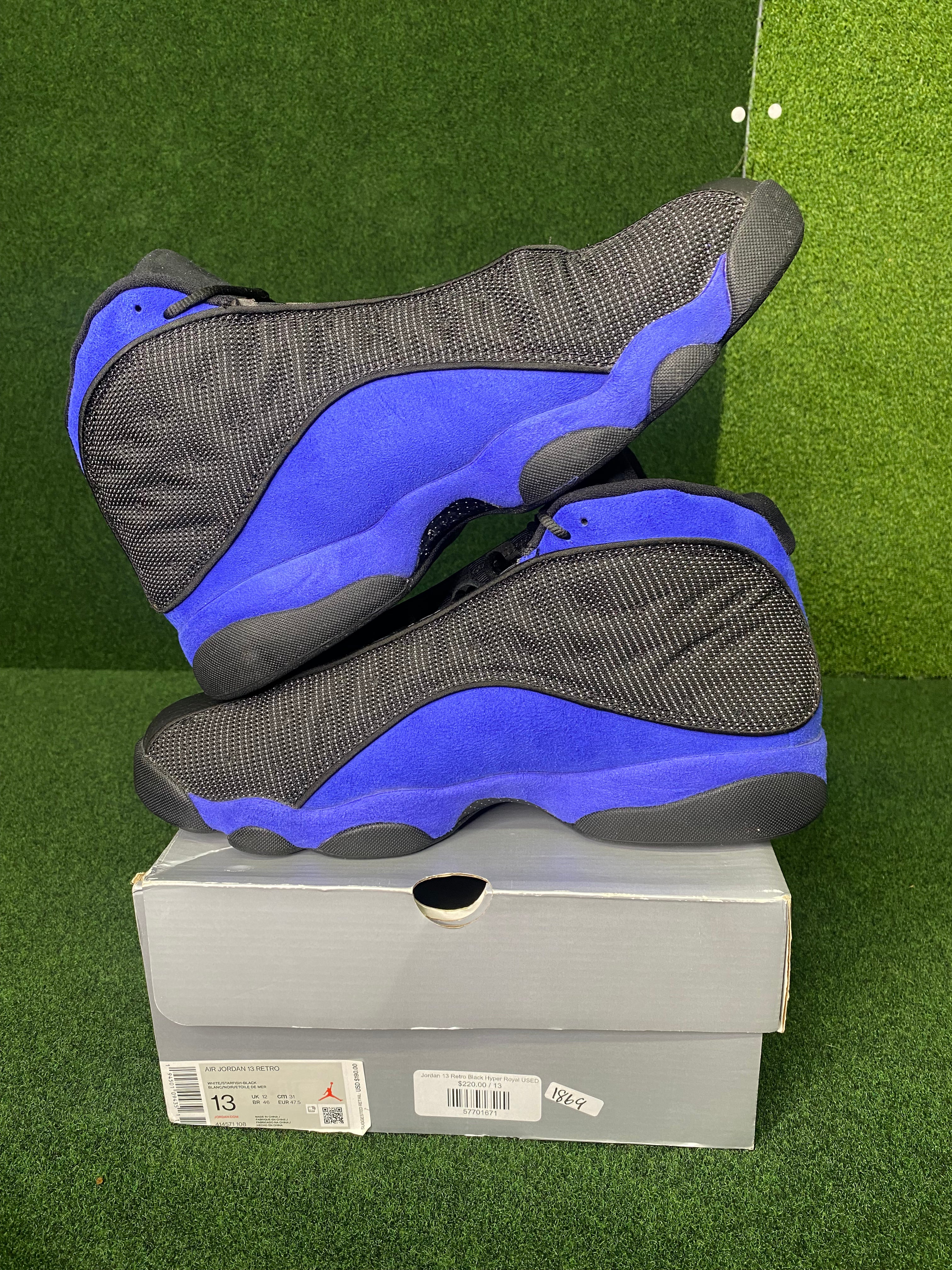 Jordan 13 Retro Black Hyper Royal USED