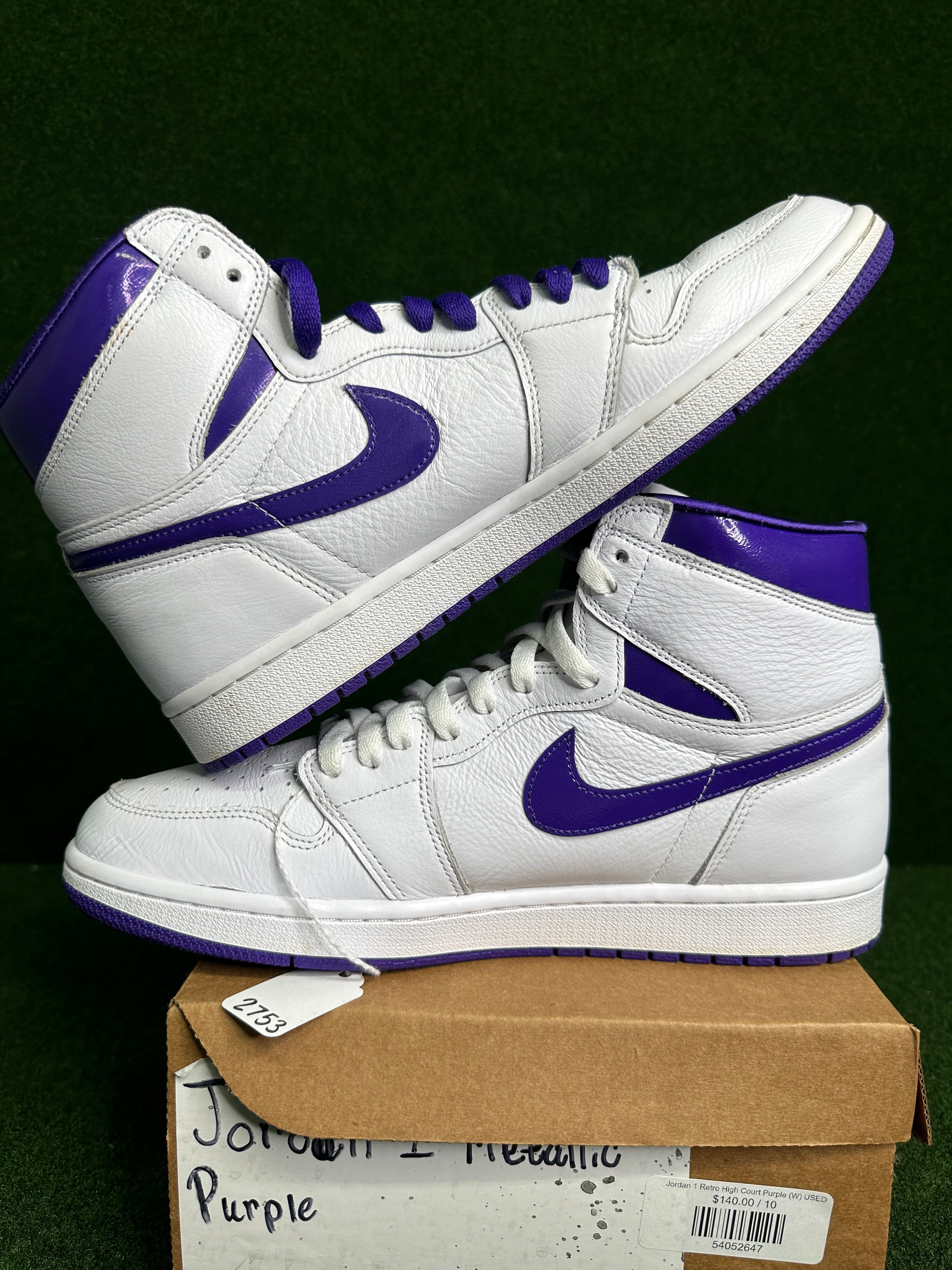 Jordan 1 Retro High Court Purple (W) USED