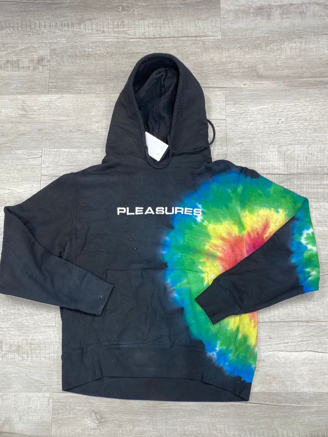 Pleasures Black Tie Dye Hoodie