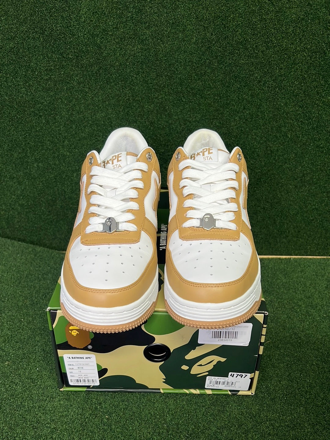 A Bathing Ape Bape Sta White Beige (2022) USED